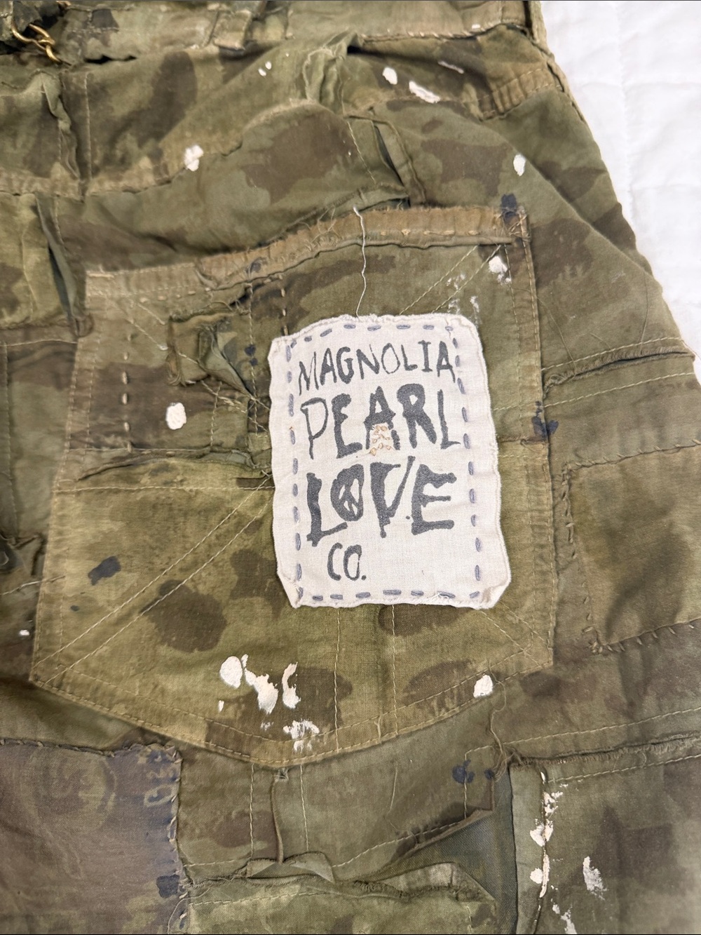 Magnolia Pearl Love Supply Camo Miner 568 Cargo Pants - Picture 4 of 14